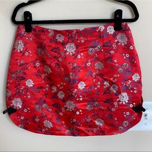 Forever 21 red satin skirt (L)